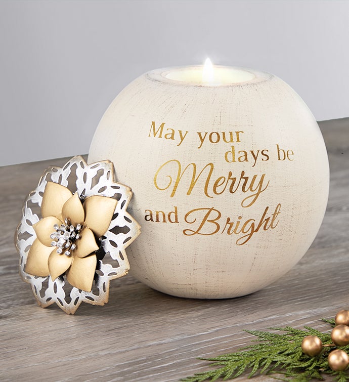 May Your Days Be Merry And Bright Candle
